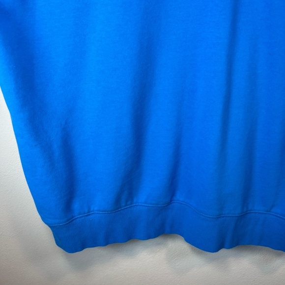 Champion Men's Quarter Zip Hoodie Sweatshirt Blue Pockets Embroidered Logo Large - Picture 11 of 14